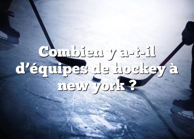Combien y a-t-il d’équipes de hockey à new york ?